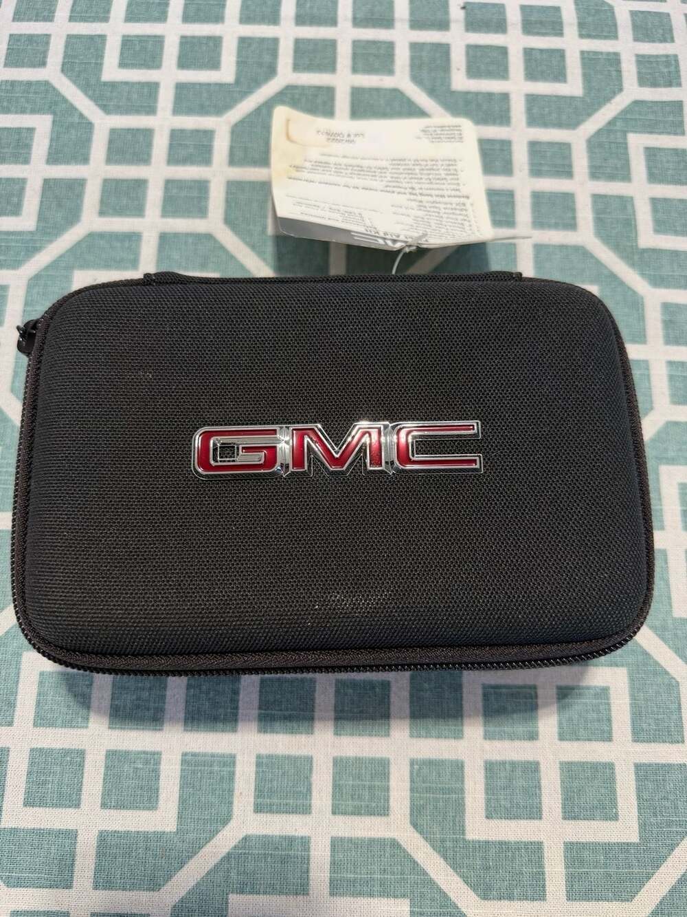 GMC OEM Automotive Roadside first aid kit in black zippered  case.